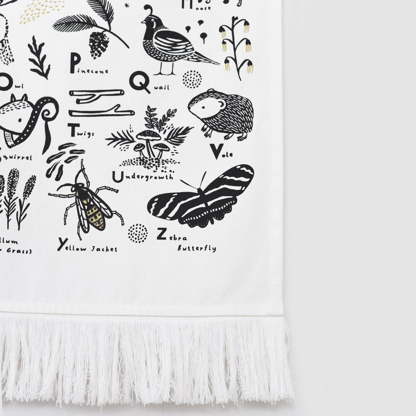 Woodland Alphabet Tapestry - Chickadees Wooden Toys