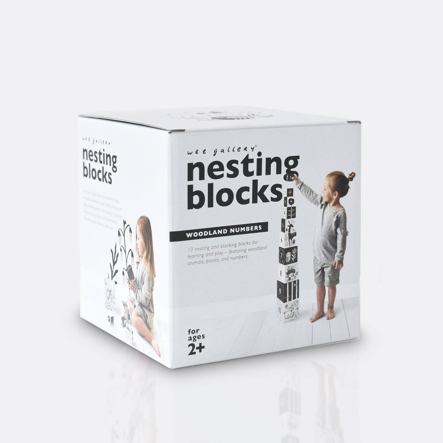 Nesting Blocks - Woodland Numbers - Chickadees Wooden Toys