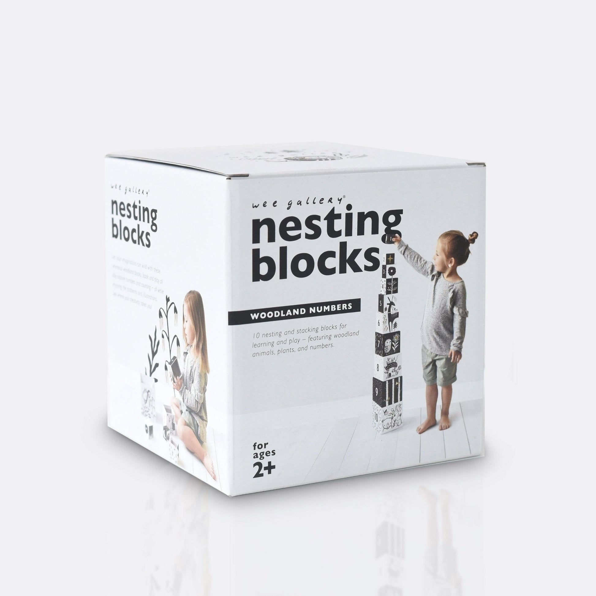 Nesting Blocks - Woodland Numbers - Chickadees Wooden Toys