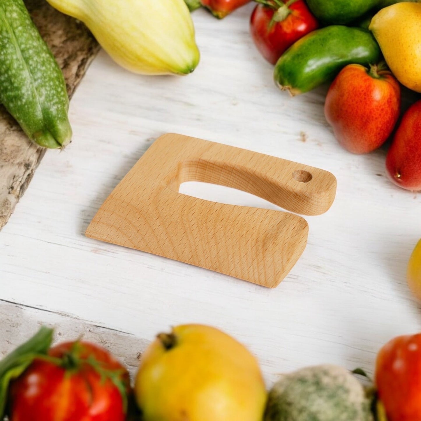 Wooden Dough Cutter Knife - Chickadees Wooden Toys