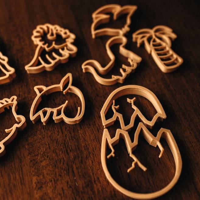 Baby Dino Eco Cutter set - Chickadees Wooden Toys