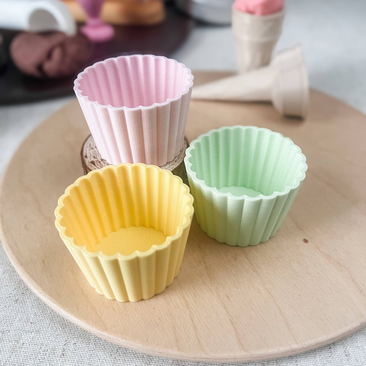 Eco Cupcake Moulds - Chickadees Wooden Toys