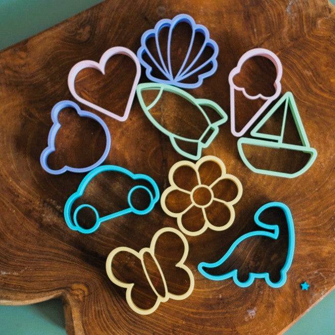 Pastel Eco Cutter Assortment - Chickadees Wooden Toys