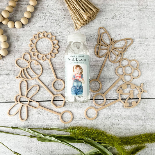 Eco Bubble Wand - Chickadees Wooden Toys