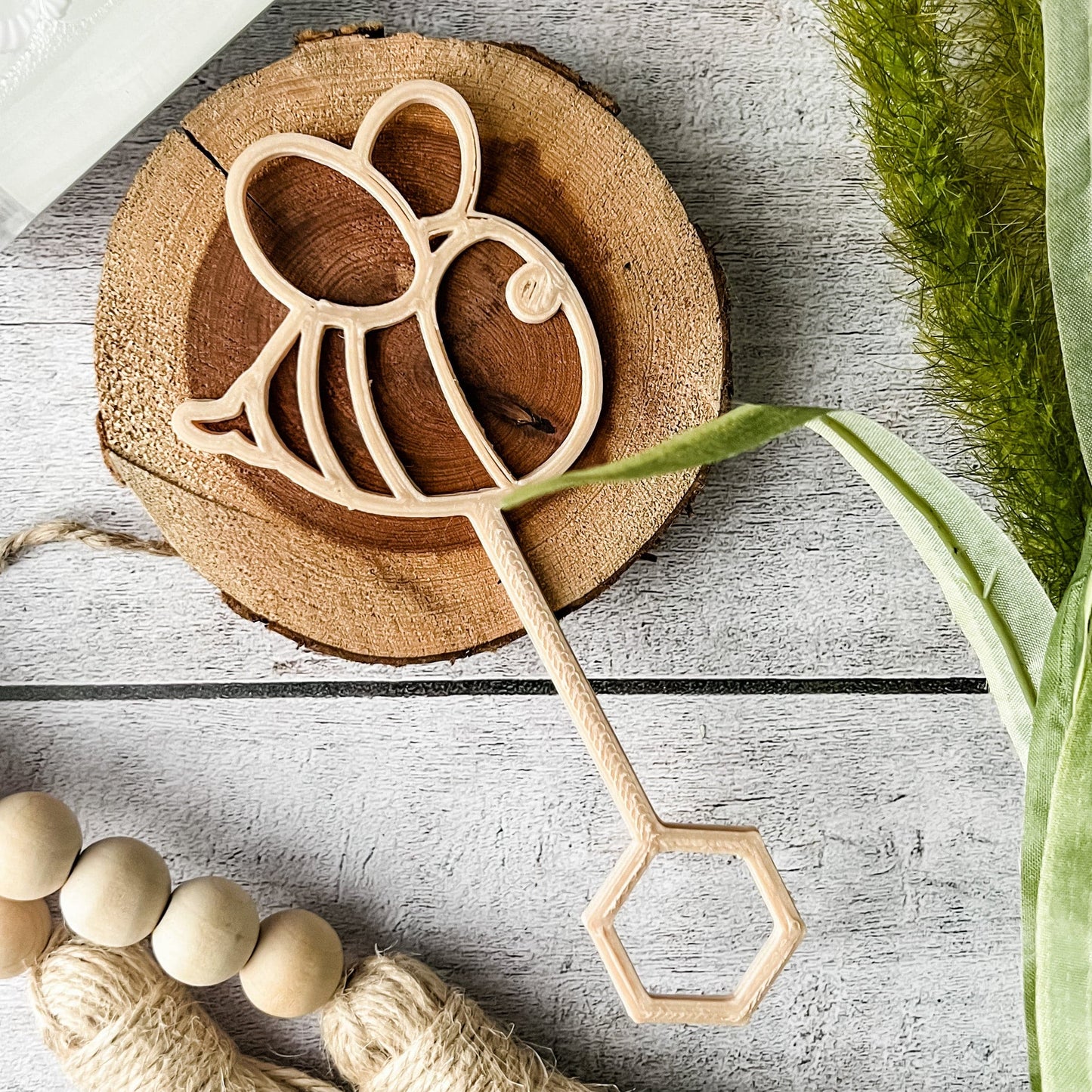 Eco Bubble Wand - Chickadees Wooden Toys