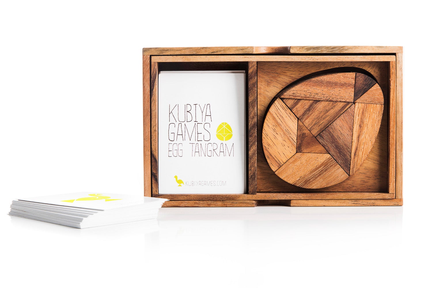 Egg Tangram - two sets with 55 challenge cards - Chickadees Wooden Toys