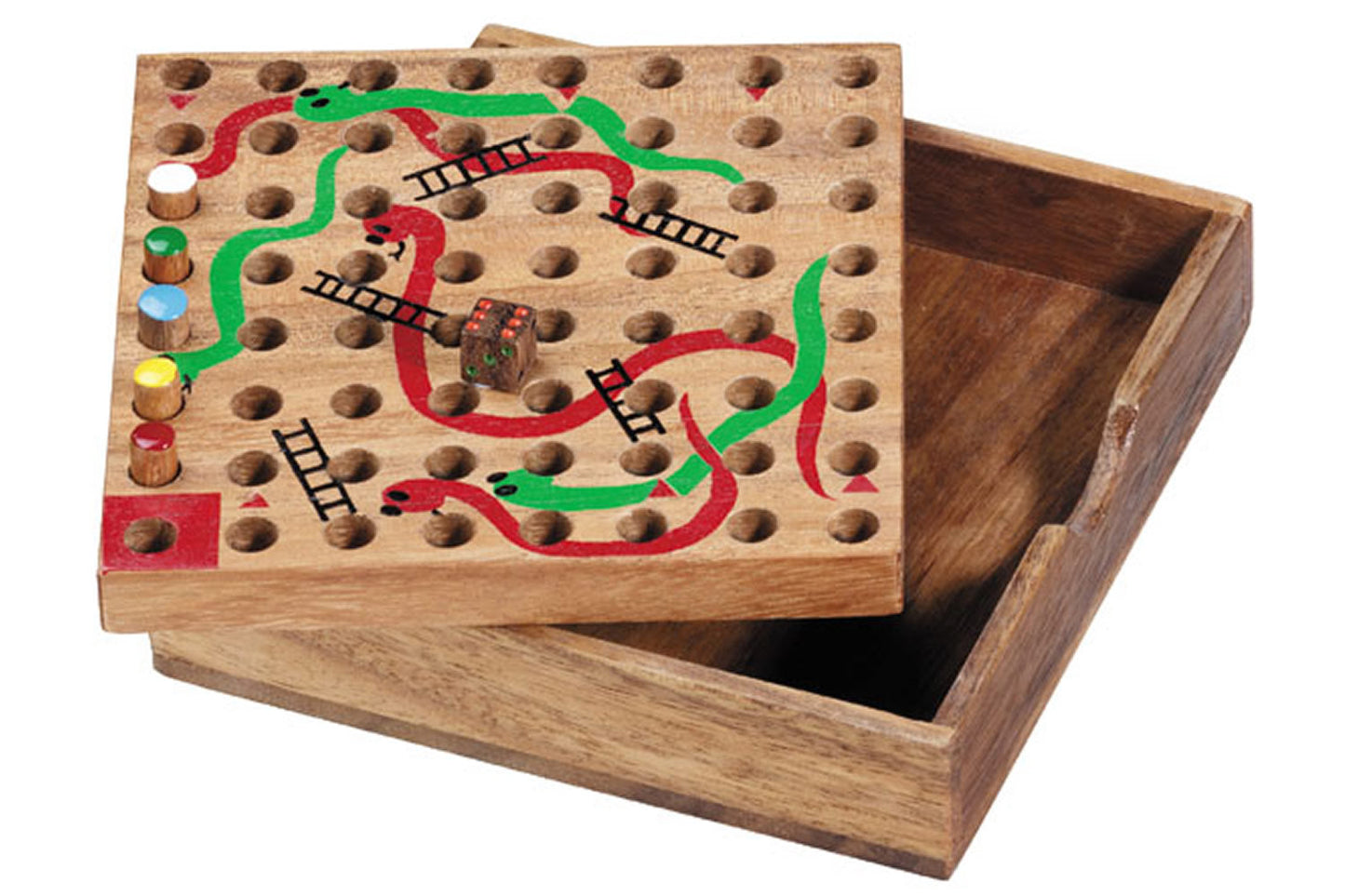 Snakes and Ladders - Chickadees Wooden Toys