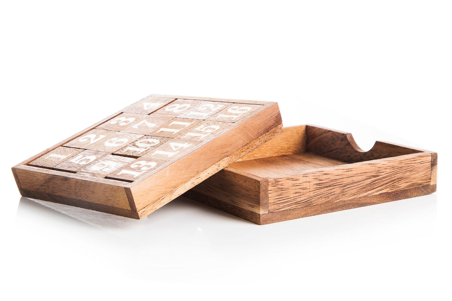 Wooden Magic Square Board - Fifteen Puzzle Game - Chickadees Wooden Toys