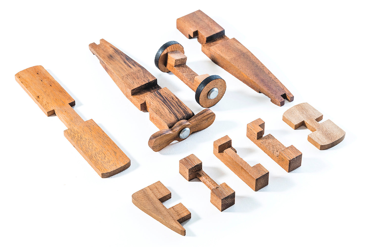 3D Airplane Puzzle Model - Chickadees Wooden Toys