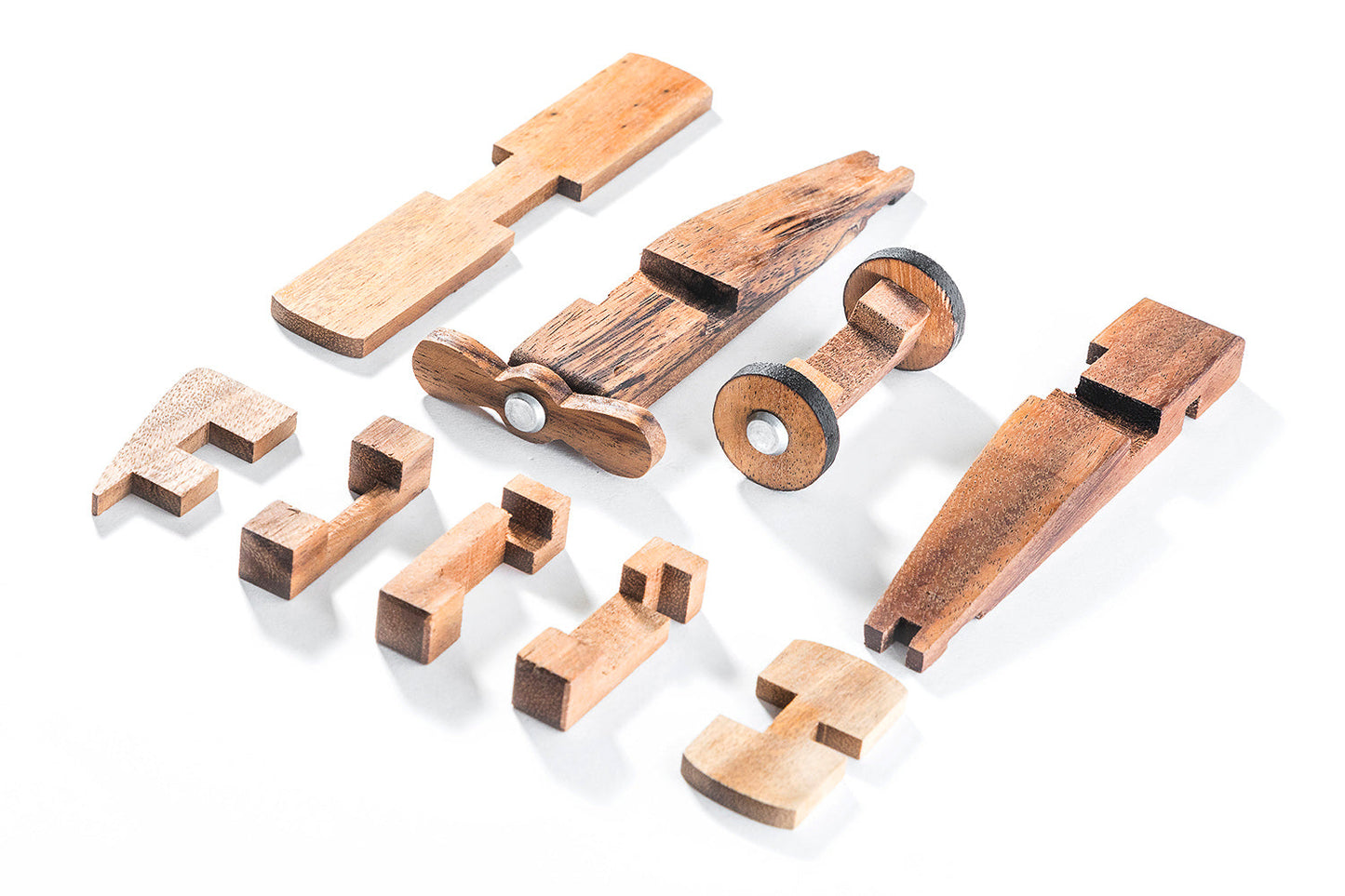 3D Airplane Puzzle Model - Chickadees Wooden Toys
