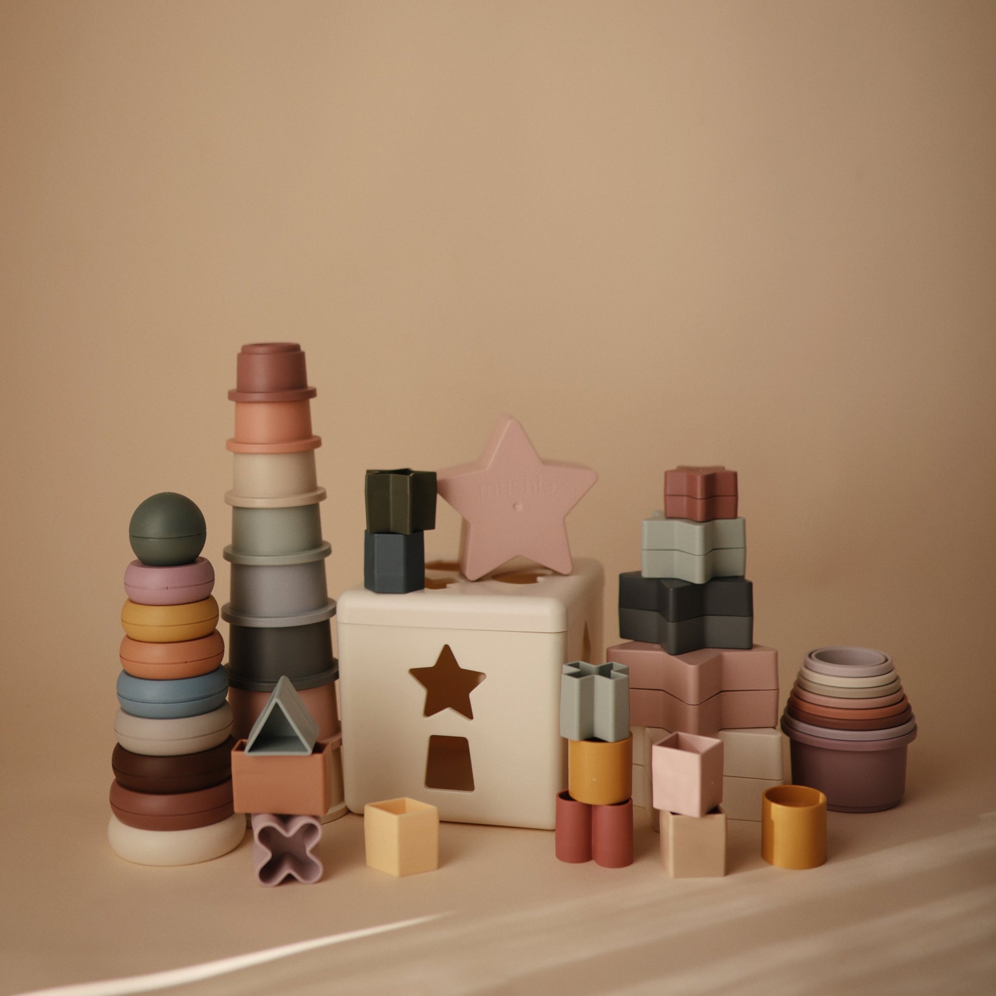 Stacking Cups Toy - Chickadees Wooden Toys