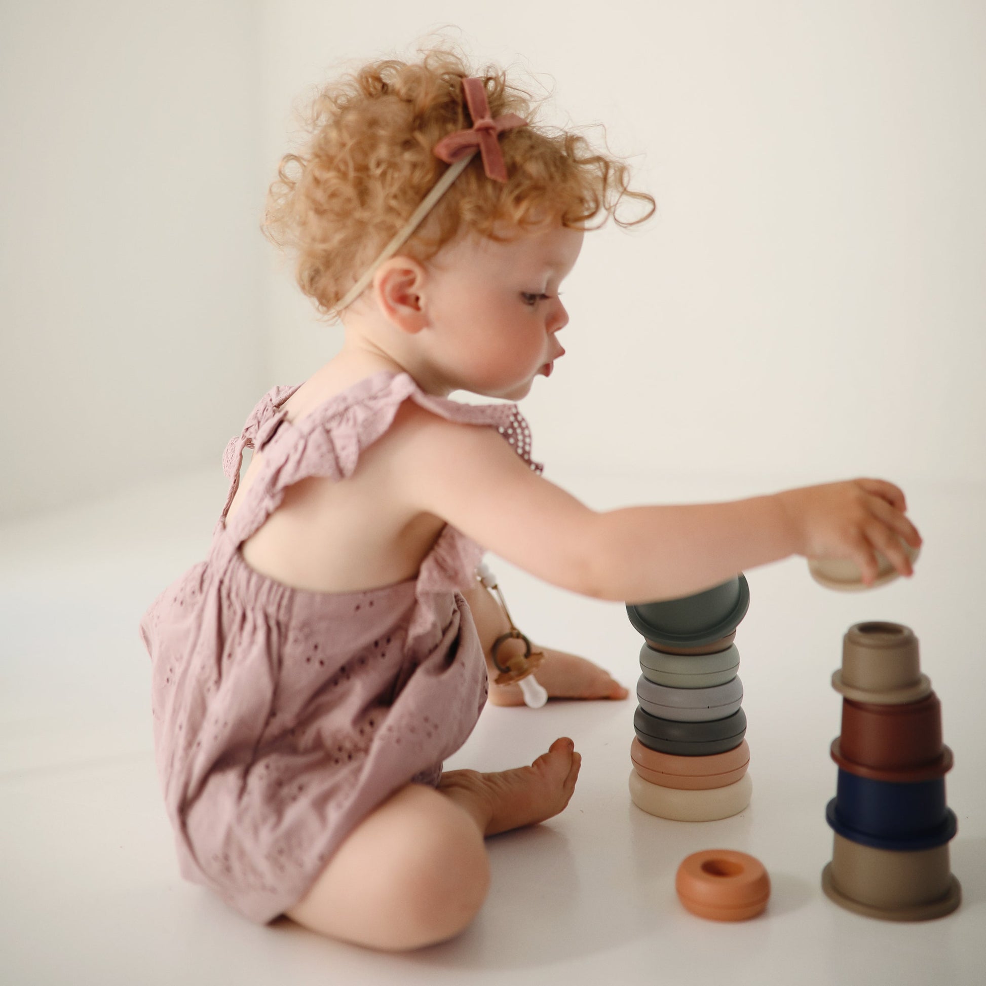 Stacking Cups Toy - Chickadees Wooden Toys
