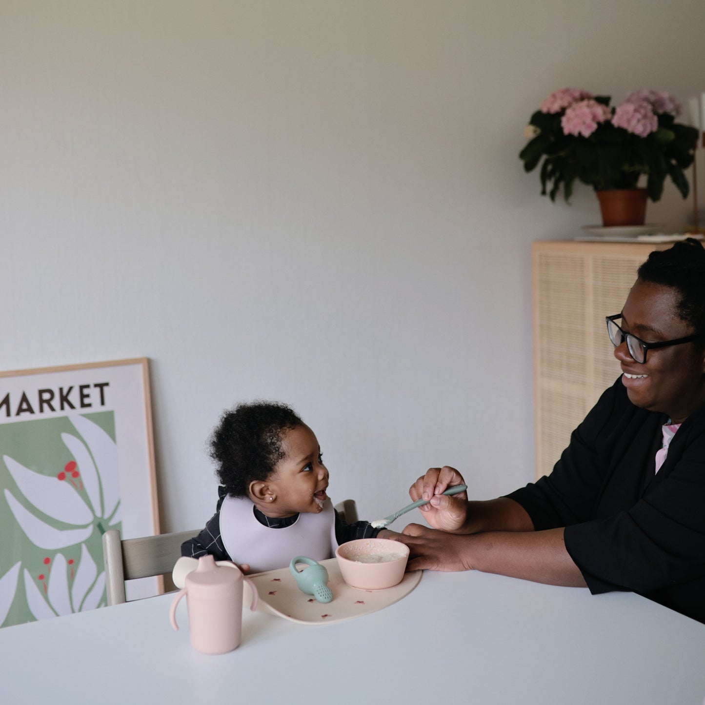 Silicone Baby Bib - Chickadees Wooden Toys