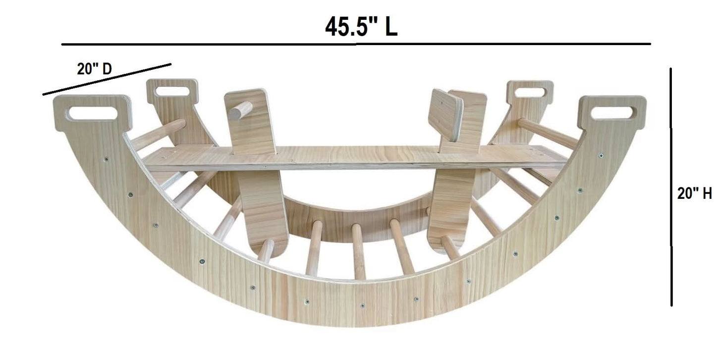 Bailis - Climbing Arch and Rocker - Chickadees Wooden Toys