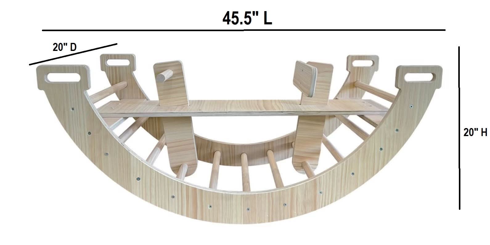 Bailis - Climbing Arch and Rocker - Chickadees Wooden Toys
