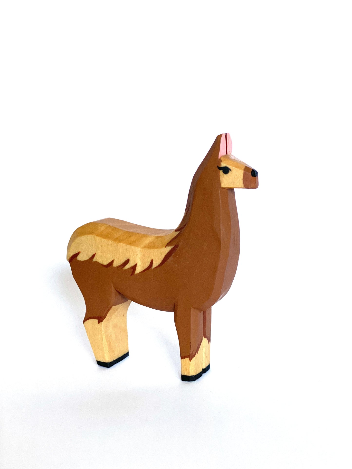 Wooden Llama Figurine