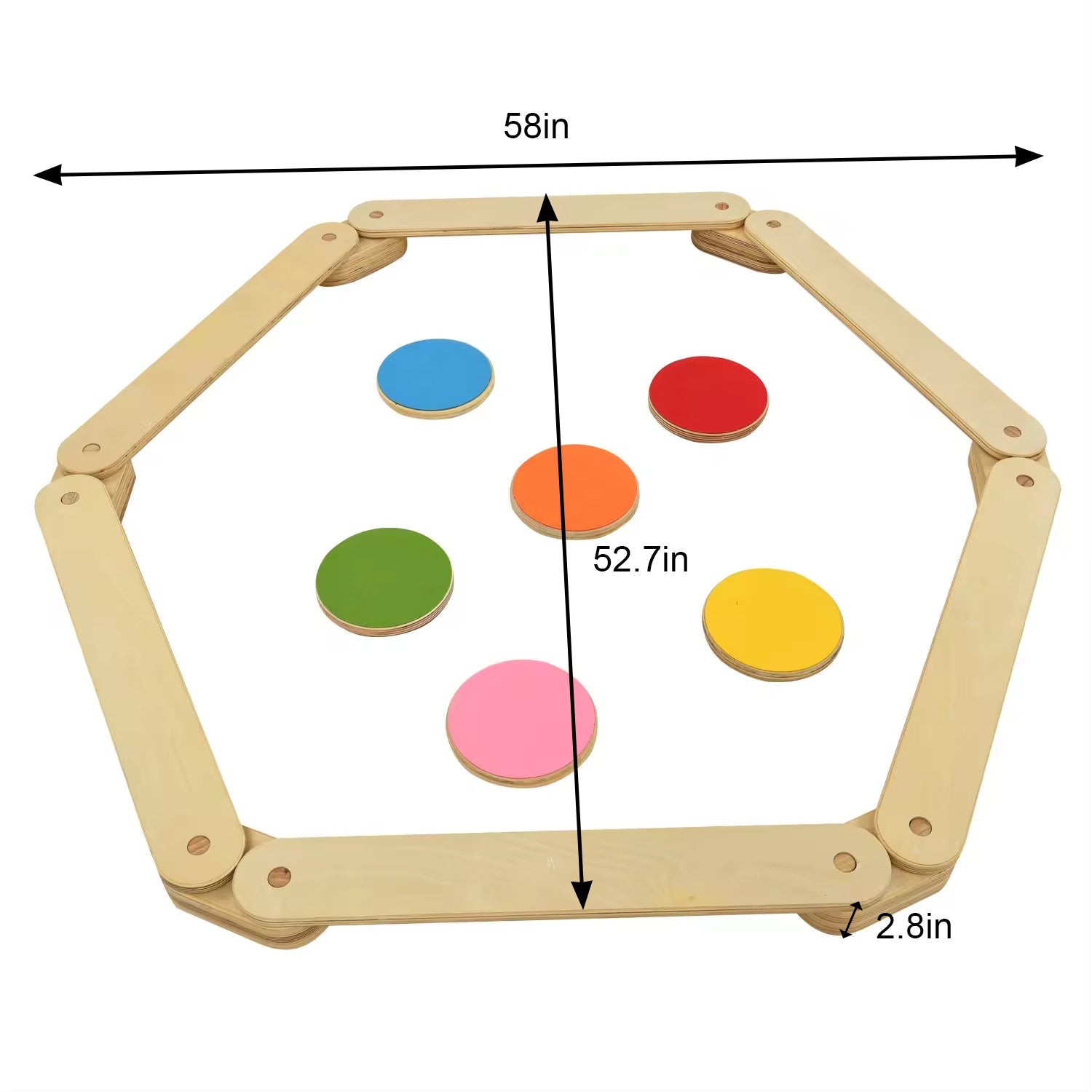 Majesty - Balance Beam Stepping Stones - Chickadees Wooden Toys