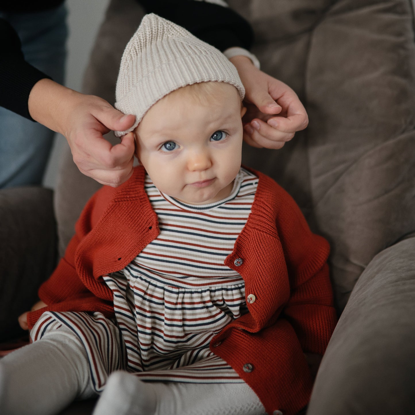 Chunky Knit Beanie - Chickadees Wooden Toys