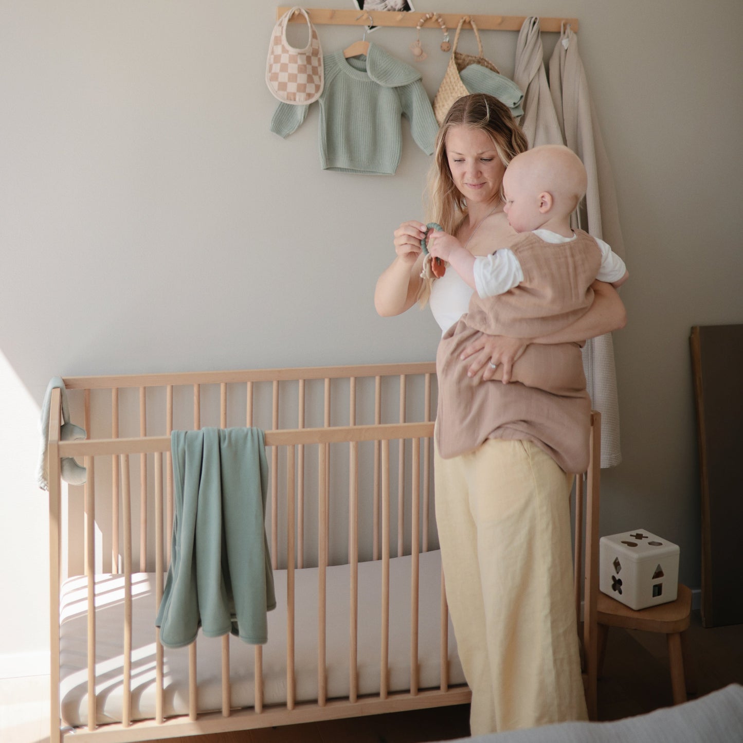Ribbed Baby Blanket - Chickadees Wooden Toys