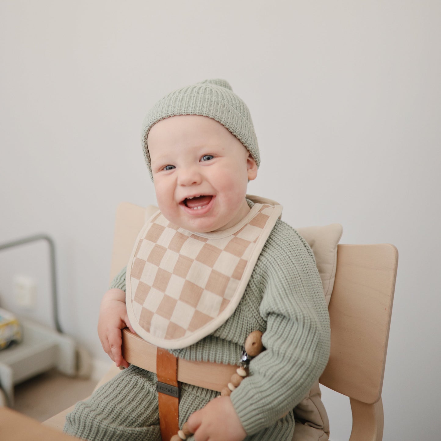 Muslin Bib - Chickadees Wooden Toys