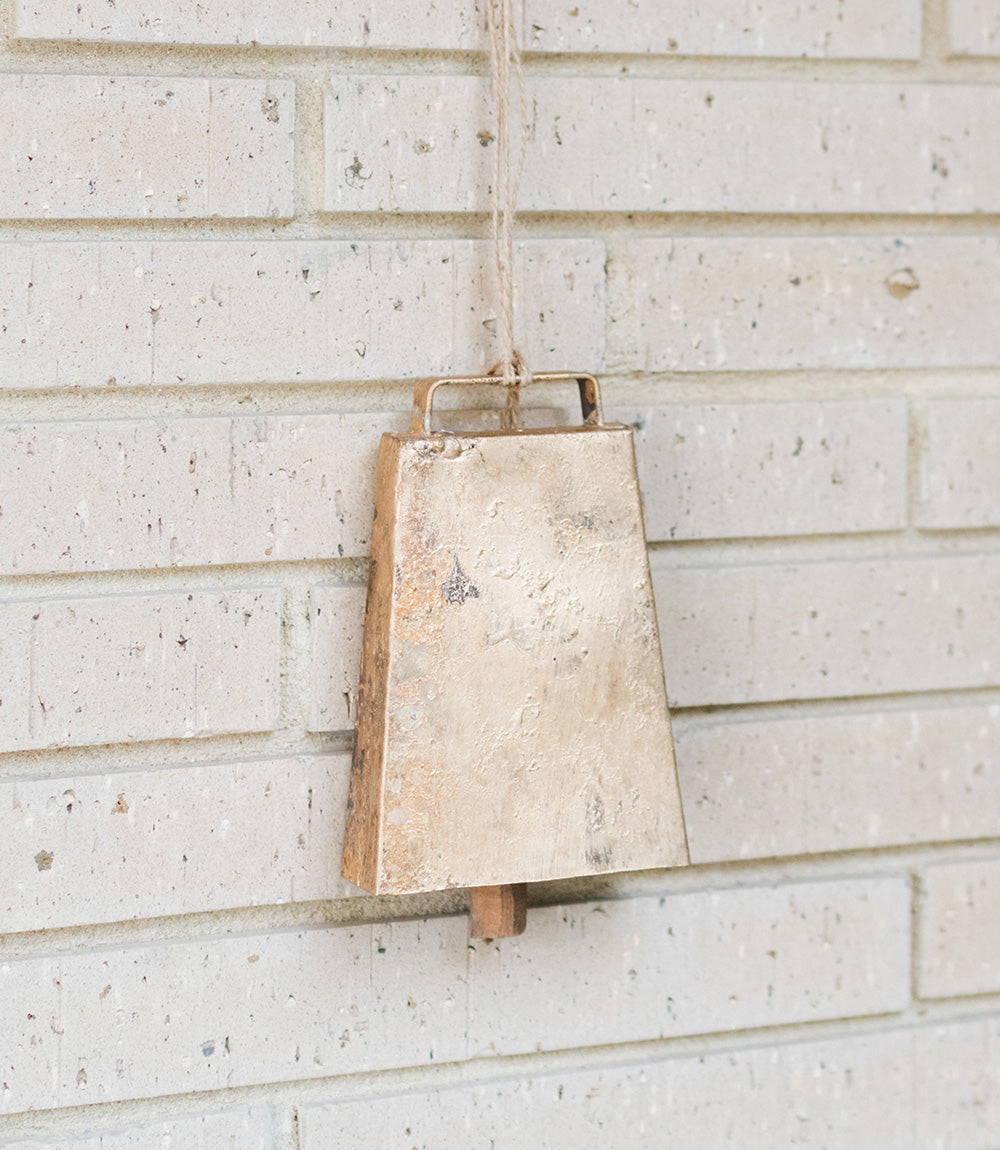 XL Rustic Box Bell - Handmade, Fair Trade - Chickadees Wooden Toys