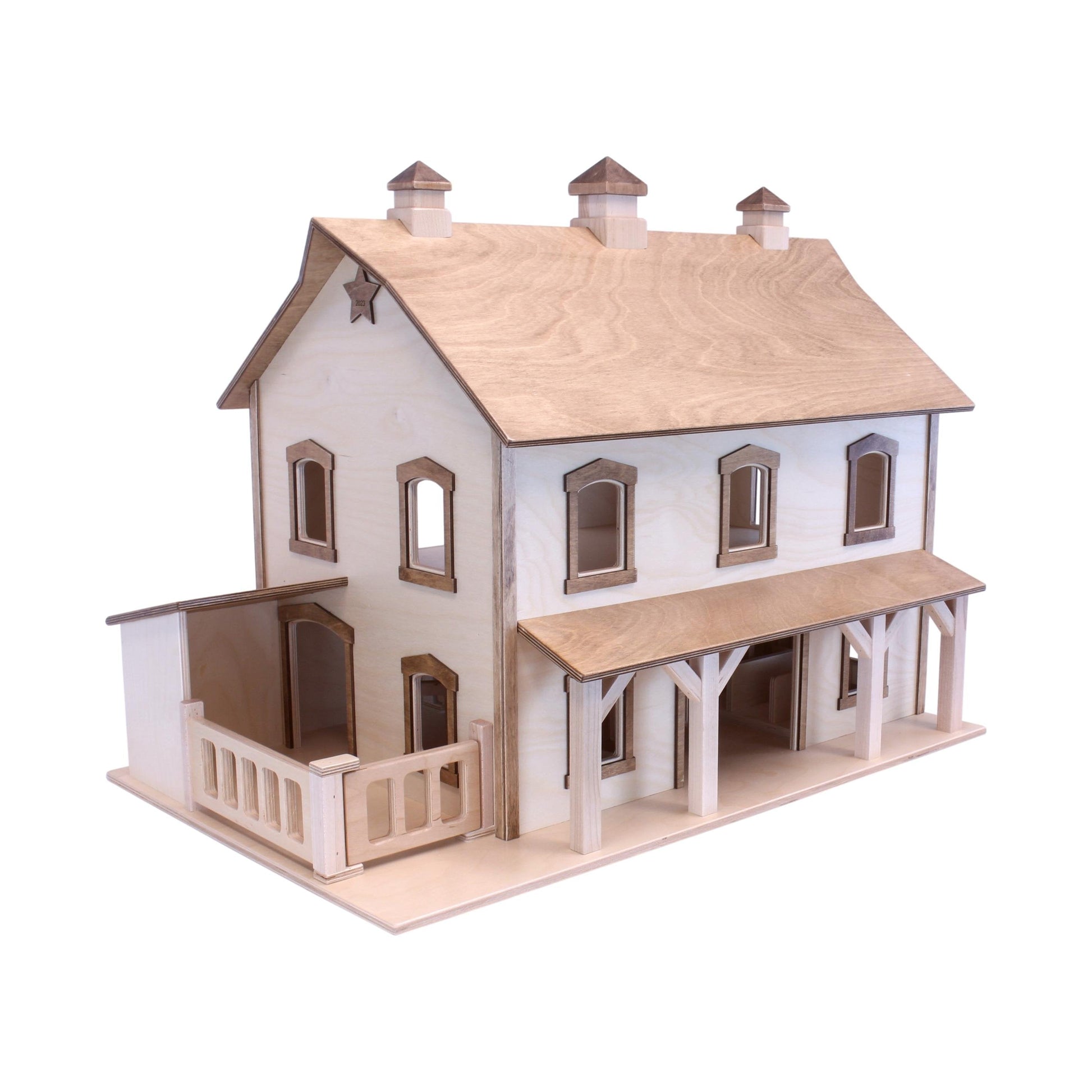 Large Pennsylvania Bank Barn Toy, Hand-Crafted in Lancaster County, PA - Chickadees Wooden Toys