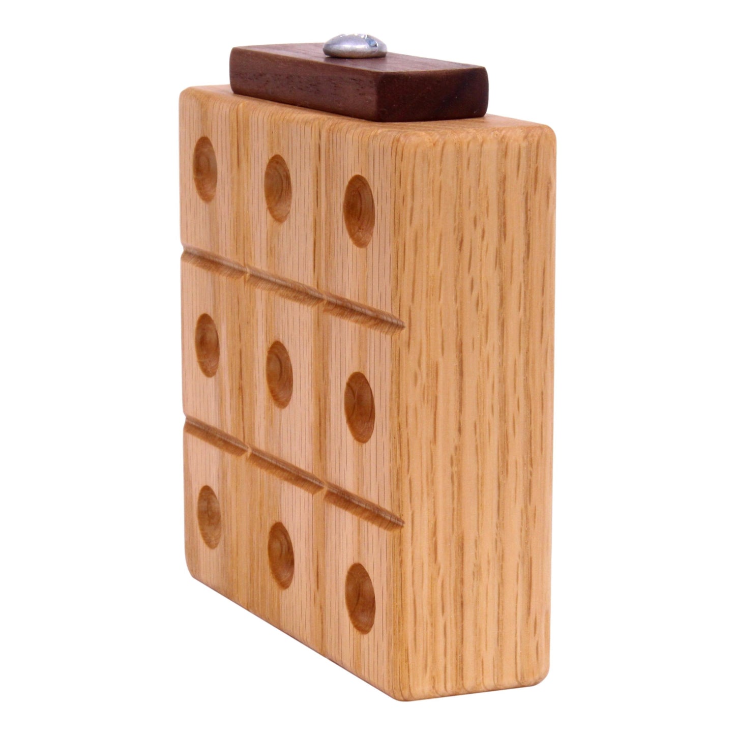 Wooden Marble Tic Tac Toe Game with Built-in Storage for Marbles - Chickadees Wooden Toys