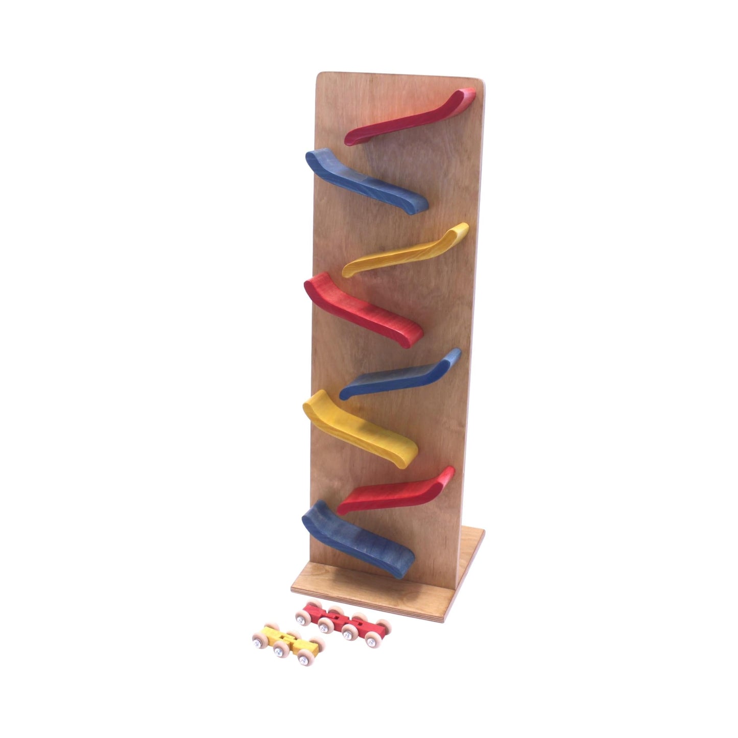 Large Wooden Train Car Roller Track, Amish-Made, Non-Toxic Finish - Chickadees Wooden Toys