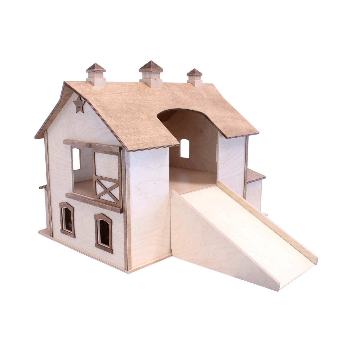 Large Pennsylvania Bank Barn Toy, Hand-Crafted in Lancaster County, PA - Chickadees Wooden Toys