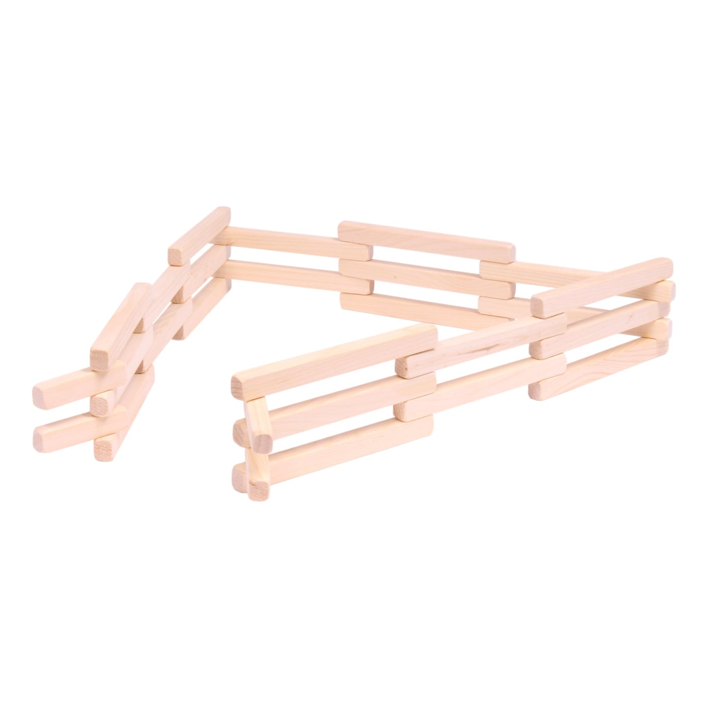 Wooden Folding Corral Fence Toy, 68" Long, Amish-Made Quality - Chickadees Wooden Toys