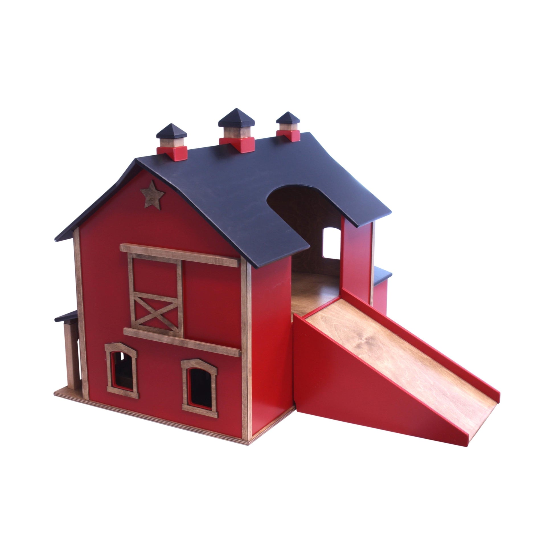 Large Pennsylvania Bank Barn Toy, Hand-Crafted in Lancaster County, PA - Chickadees Wooden Toys