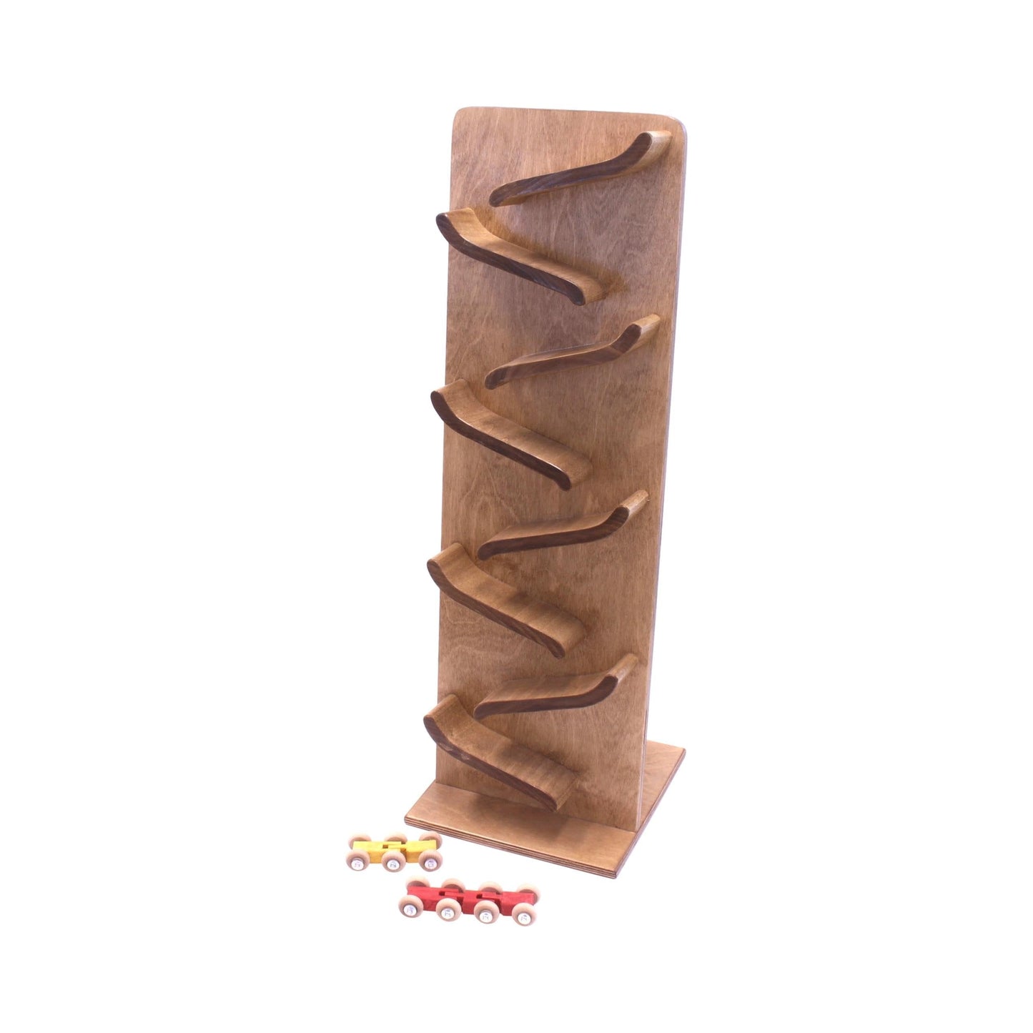 Large Wooden Train Car Roller Track, Amish-Made, Non-Toxic Finish - Chickadees Wooden Toys