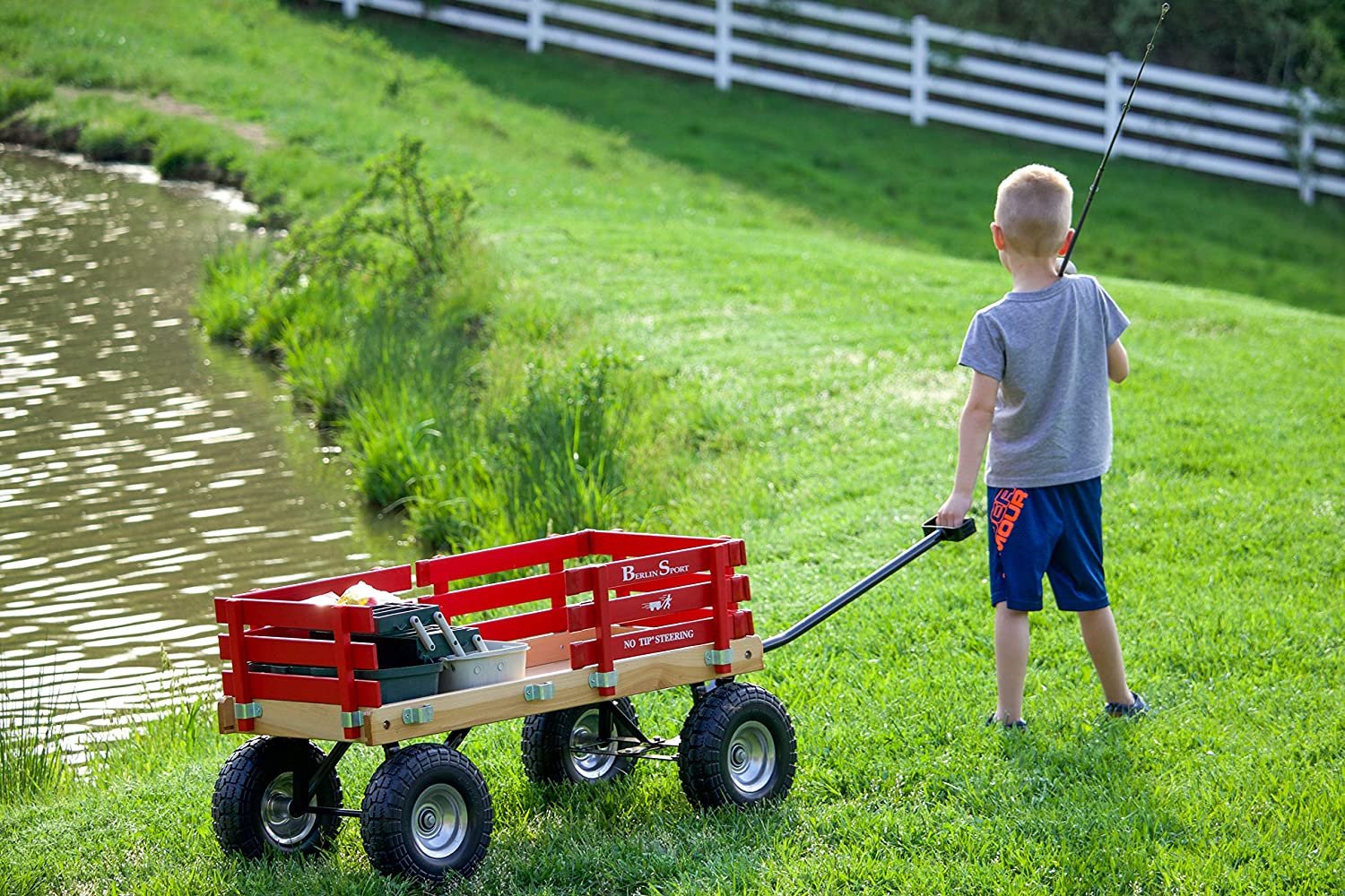 Berlin Flyer Sport Wagon - Model F410 - Amish Made in Ohio, USA - Chickadees Wooden Toys