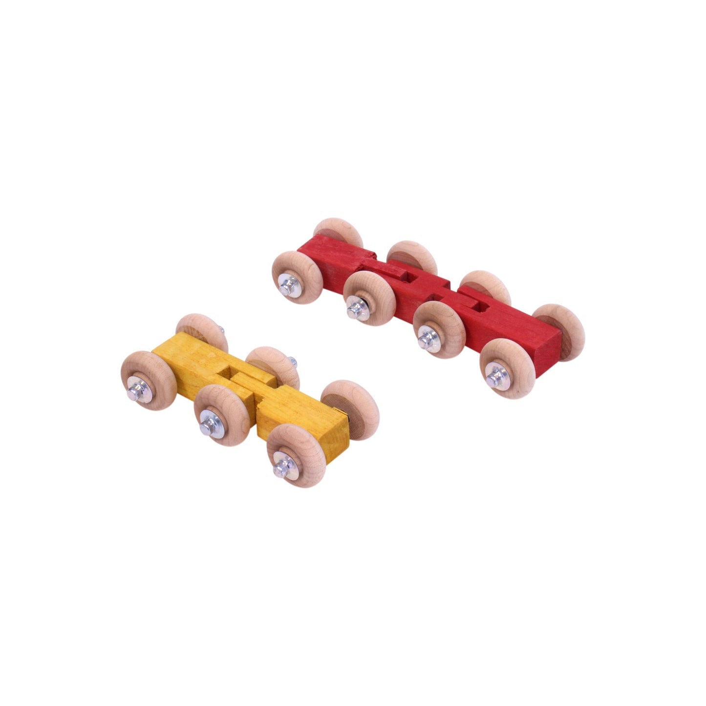 Large Wooden Train Car Roller Track, Amish-Made, Non-Toxic Finish - Chickadees Wooden Toys