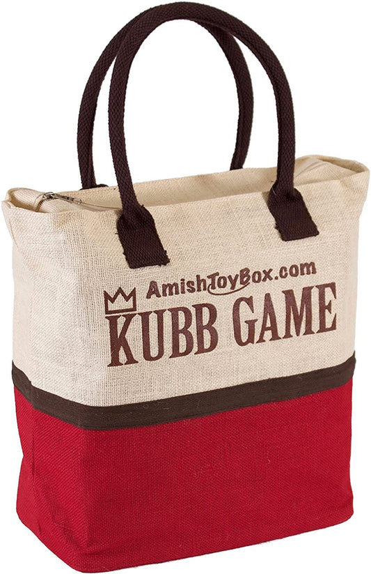 Amish-Made Deluxe Maple Hardwood Kubb Game with Clear Protective Finish, Regulation Size - Chickadees Wooden Toys