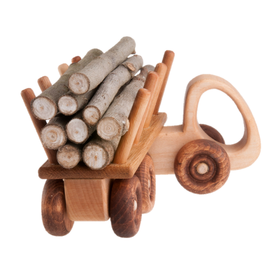 Wooden Logging Truck Toy