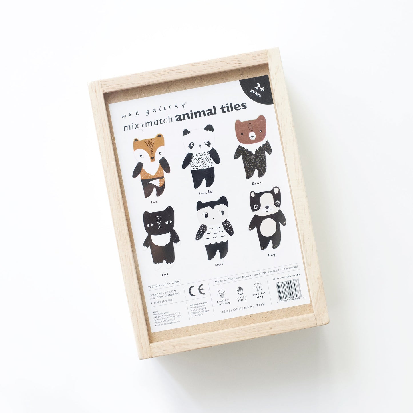Mix & Match Animal Tiles - Chickadees Wooden Toys