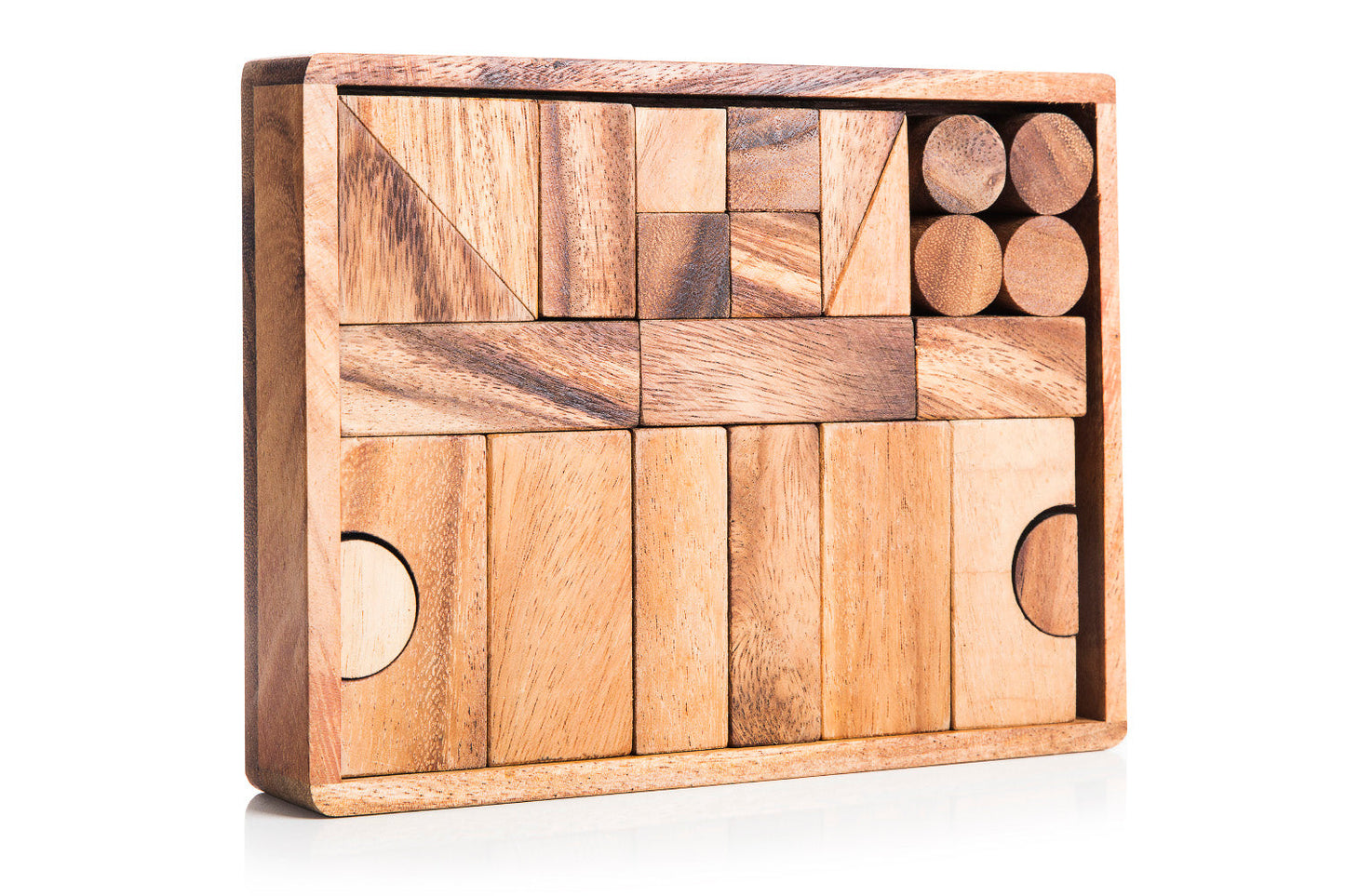 Natural Wooden Building Block Set - Chickadees Wooden Toys