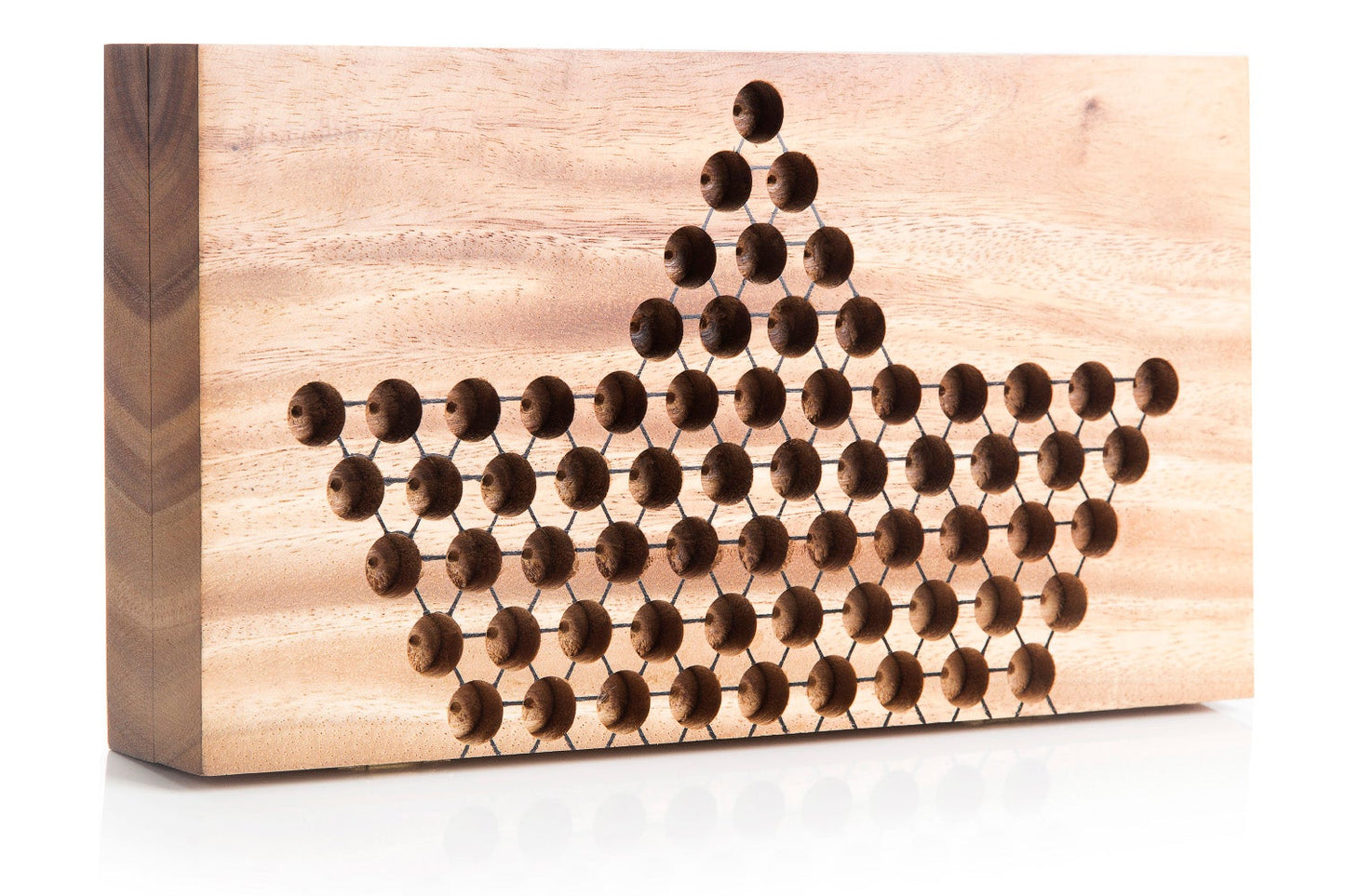 Chinese Checkers Strategy Board Game - Chickadees Wooden Toys