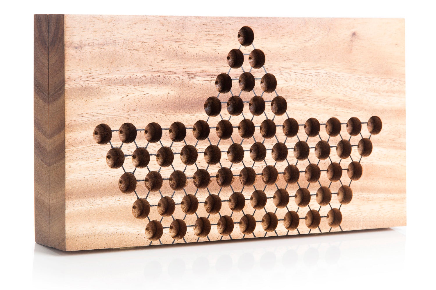 Chinese Checkers Strategy Board Game - Chickadees Wooden Toys