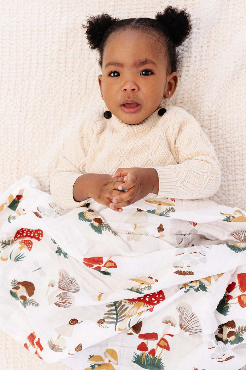Mushroom Swaddle - Chickadees Wooden Toys