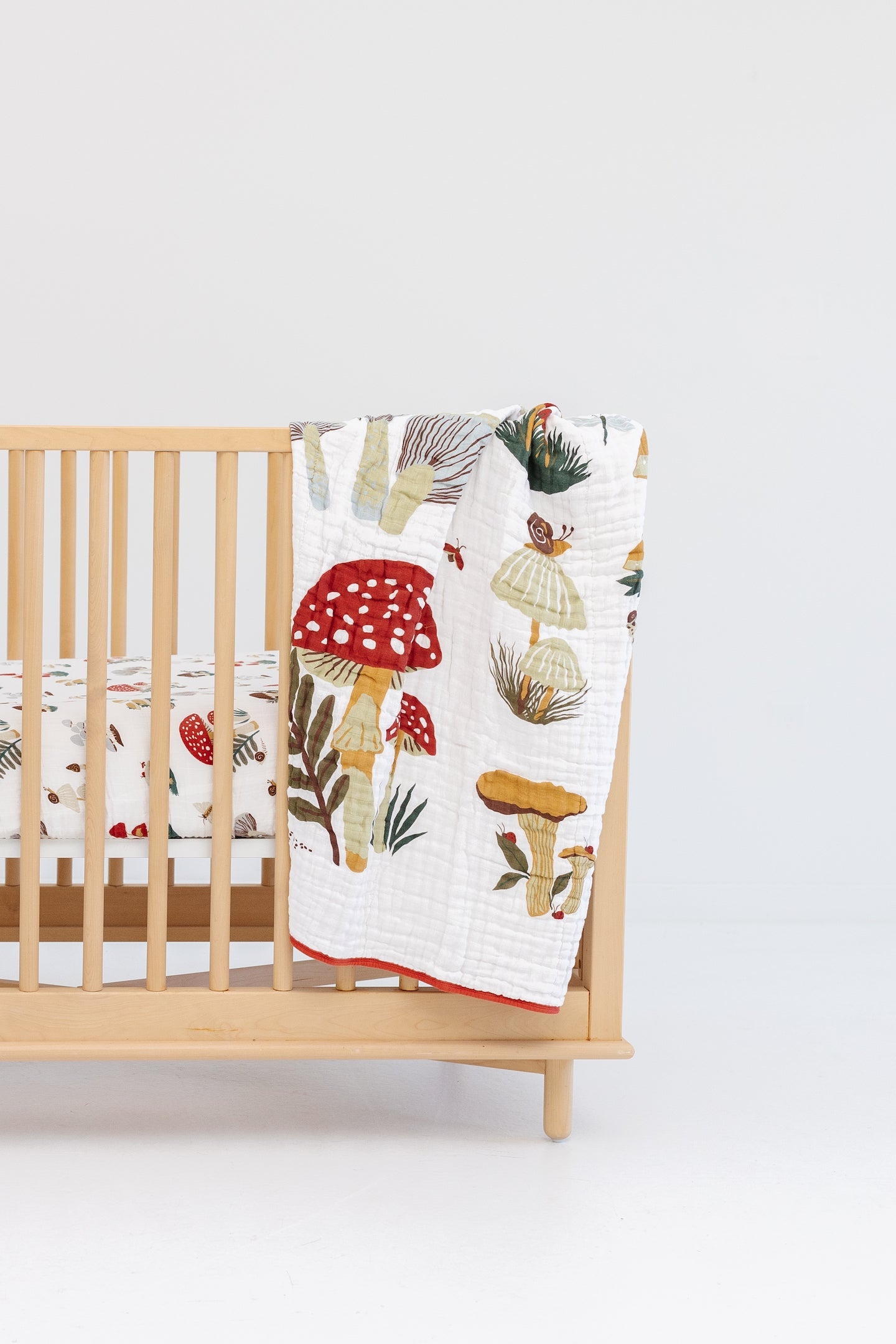 Mushroom Quilt - Chickadees Wooden Toys