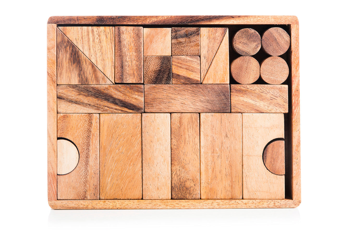 Natural Wooden Building Block Set - Chickadees Wooden Toys