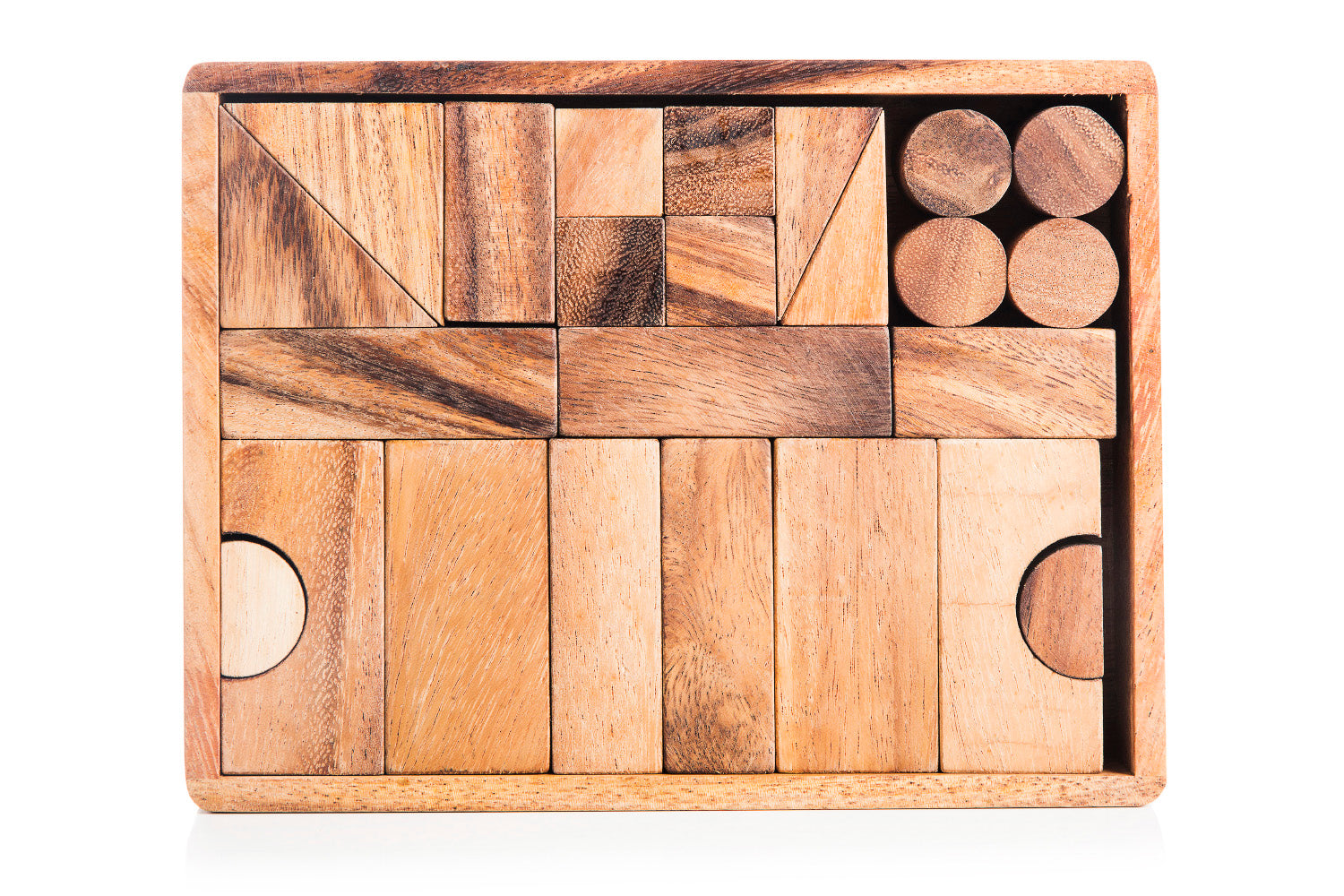 Natural Wooden Building Block Set - Chickadees Wooden Toys
