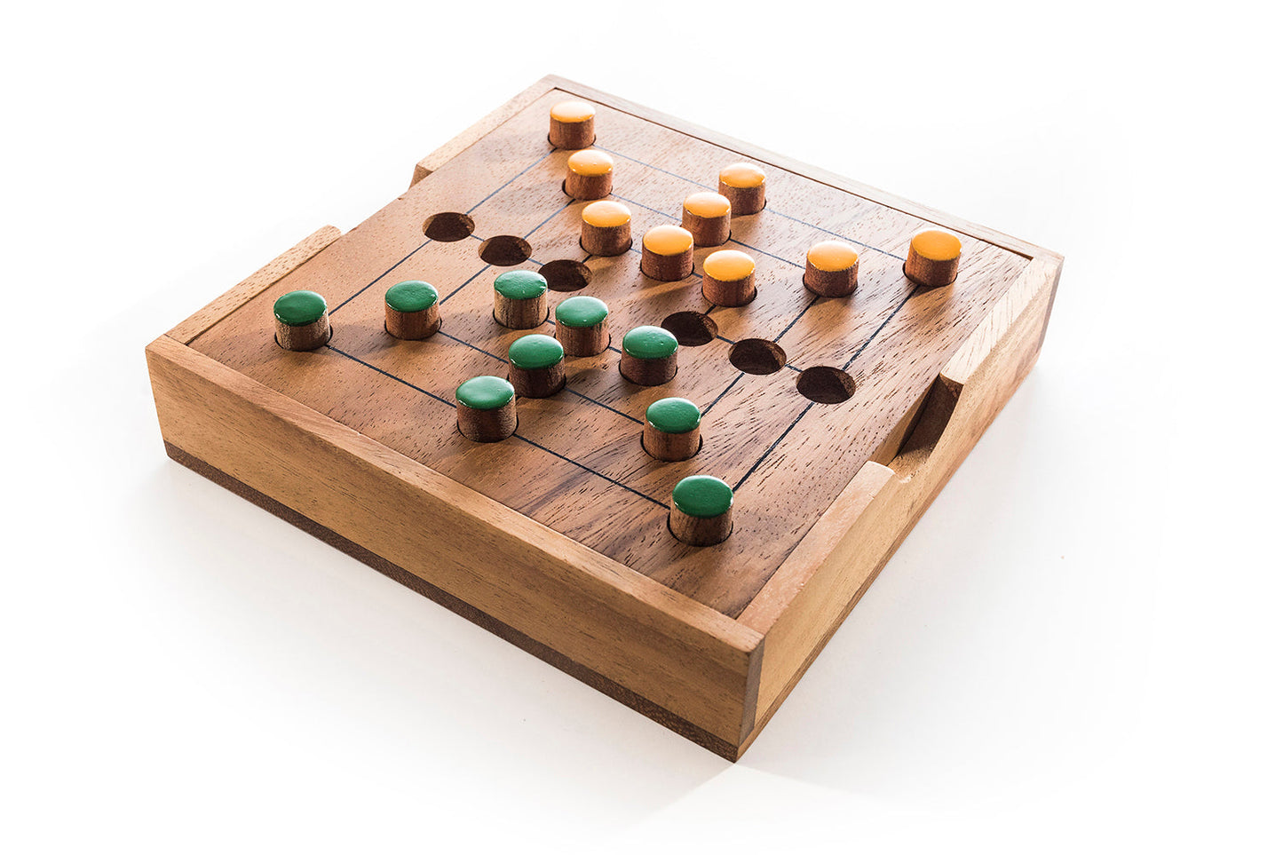 Nine Men's Morris Strategy Game - Chickadees Wooden Toys