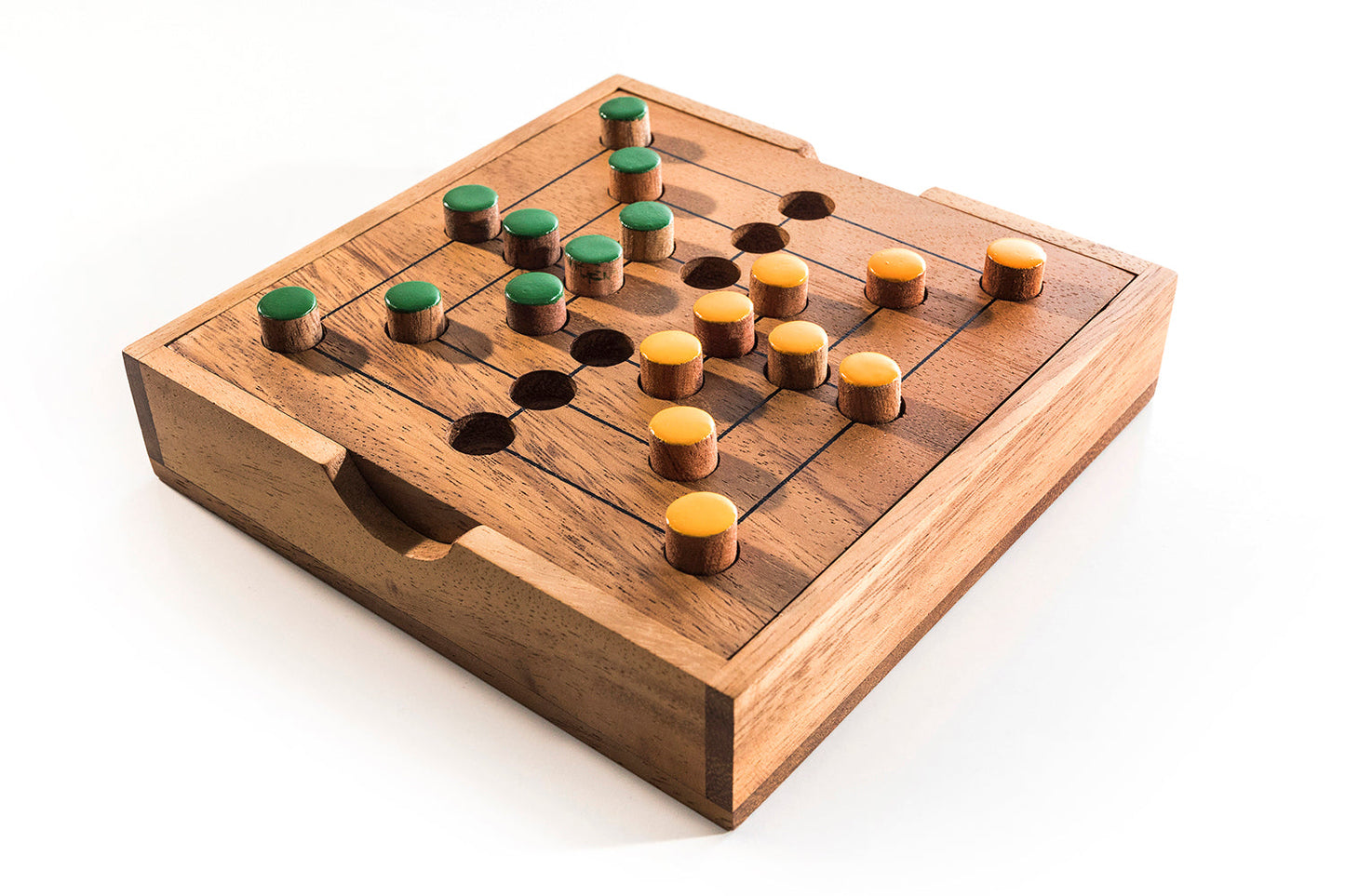 Nine Men's Morris Strategy Game - Chickadees Wooden Toys