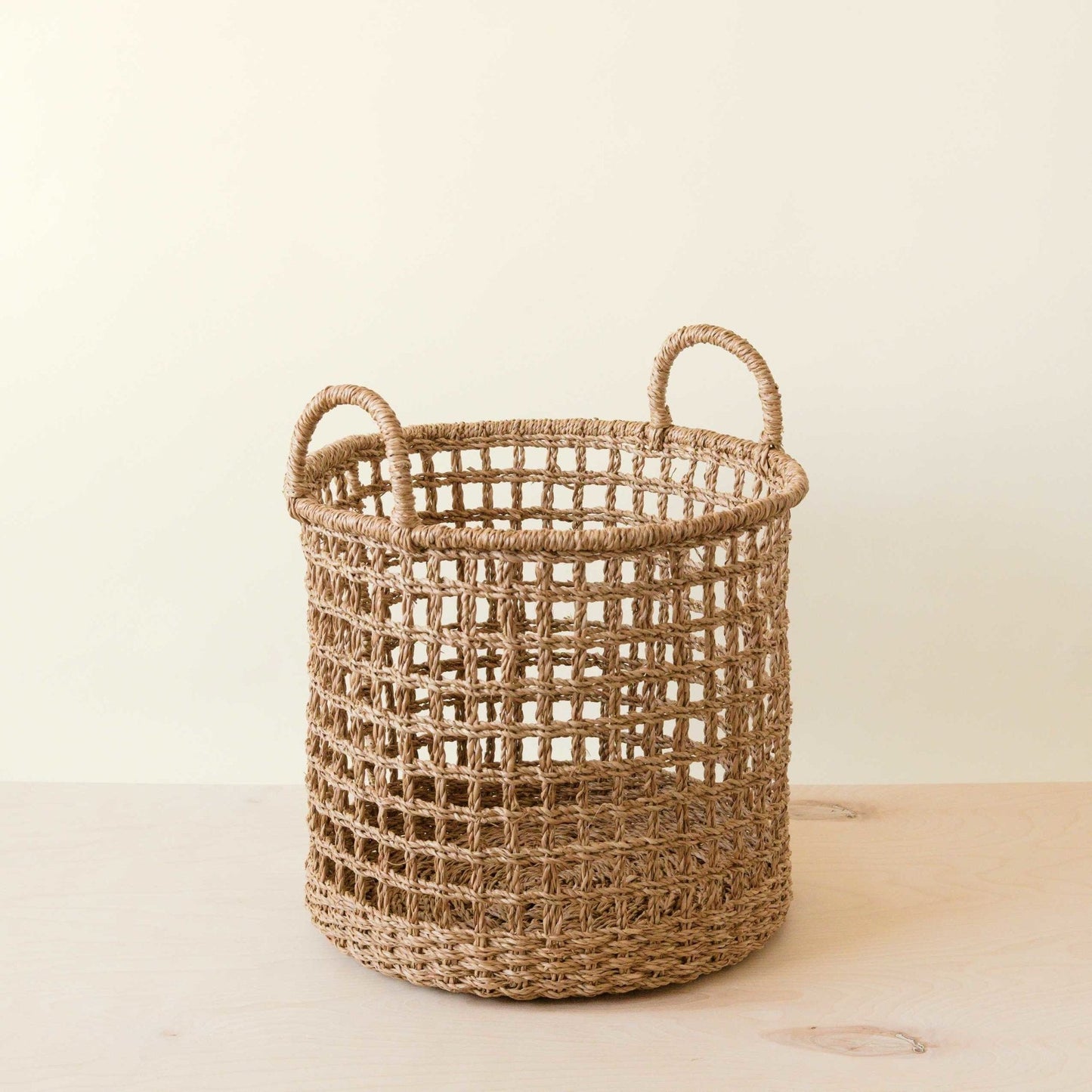 Open Weave Baskets with Handle, set of 3 - Storage Baskets | LIKHÂ - Chickadees Wooden Toys