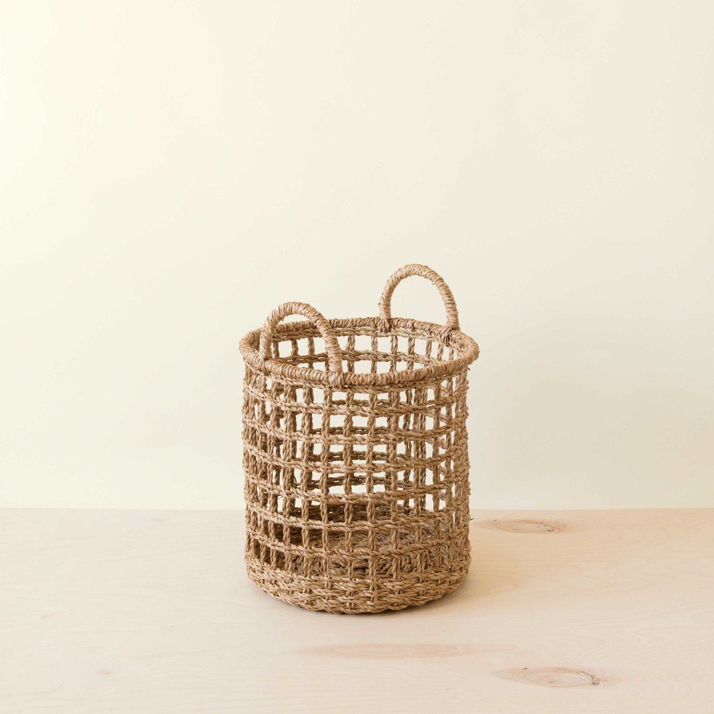 Open Weave Baskets with Handle, set of 3 - Storage Baskets | LIKHÂ - Chickadees Wooden Toys
