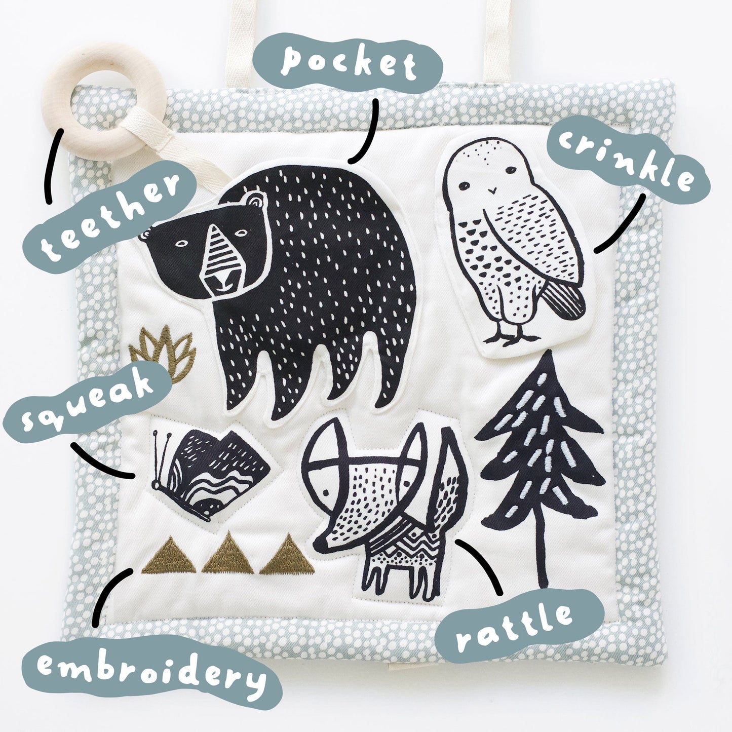 Organic Activity Pad - Woodland - Chickadees Wooden Toys