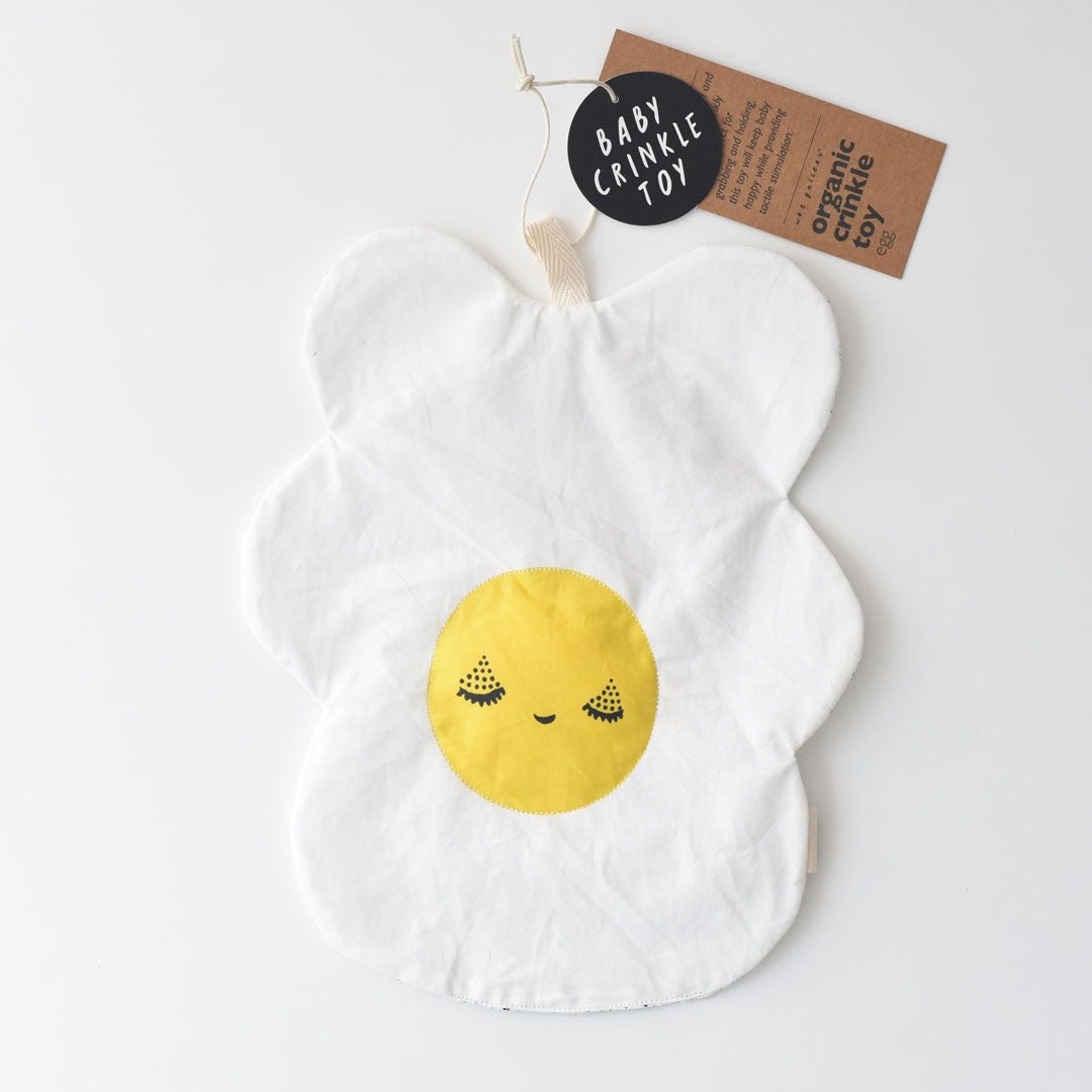 Organic Crinkle Toy - Egg - Chickadees Wooden Toys
